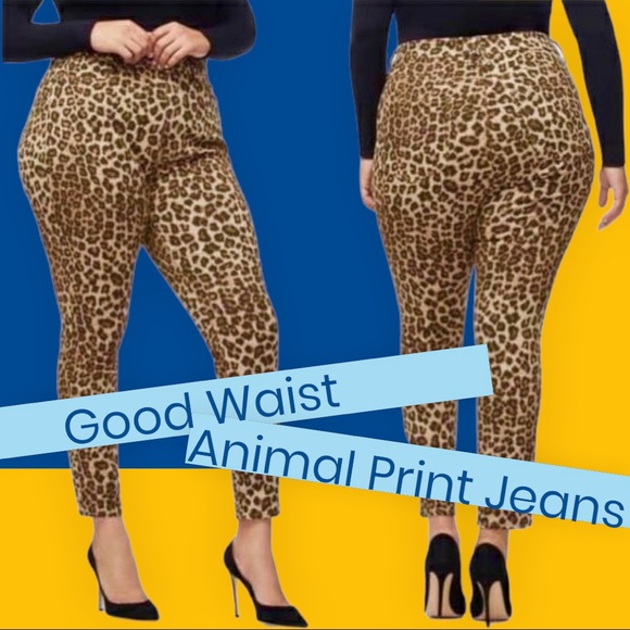 Good American Denim - ❤️ Good American Good Waist Animal Print Jeans ❤️